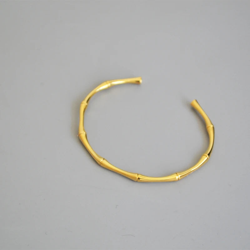 Gold Bamboo Bracelet