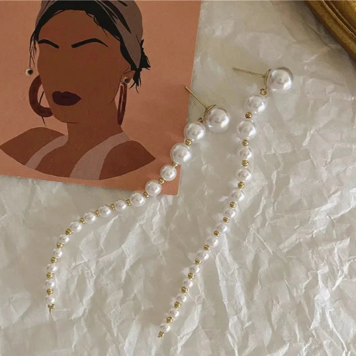 Exquisite Pearl Drop Earrings