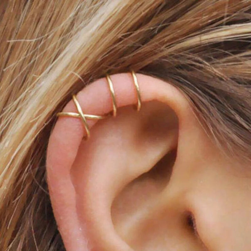 Rhinestone Ear Cuff Earring