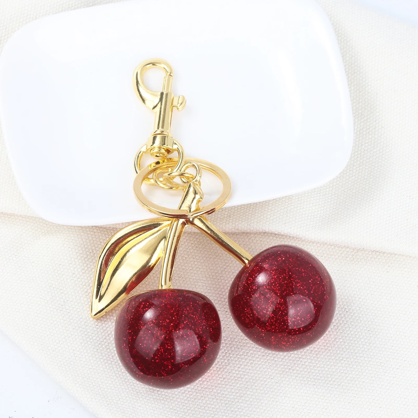 Cherry Bag Charm Keychaim